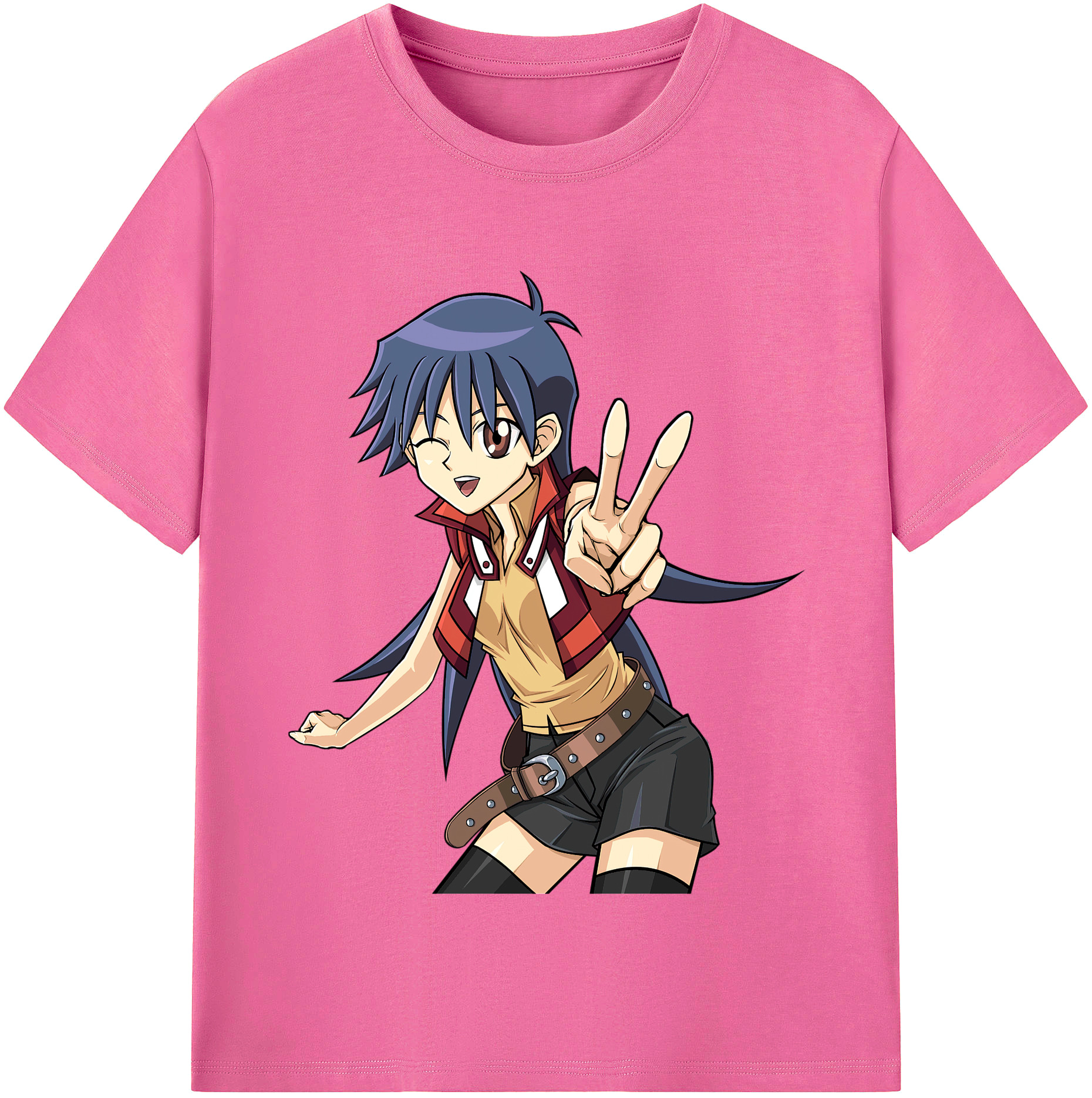 （画像用） 遊☆戯☆王 Yu-Gi-Oh! レディースカジュアルプリントTシャツ（綿100％）